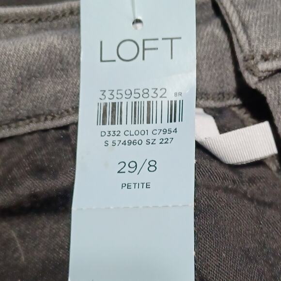 LOFT THE JEGGING Jeans Women's 29/8 Gray Stretch Denim Legging Skinny NEW TAGS - Picture 9 of 10